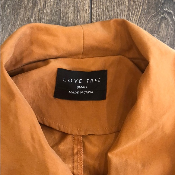 Love Tree Orange Tie Up Jacket Size S - Picture 3 of 5